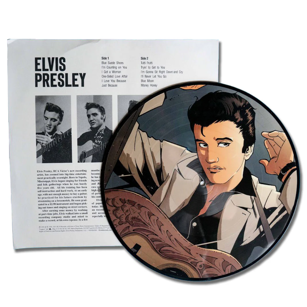 Elvis Presley (1956 Self-Titled Album) Limited Edition Picture Disc Vinyl LP & Book - Image 3